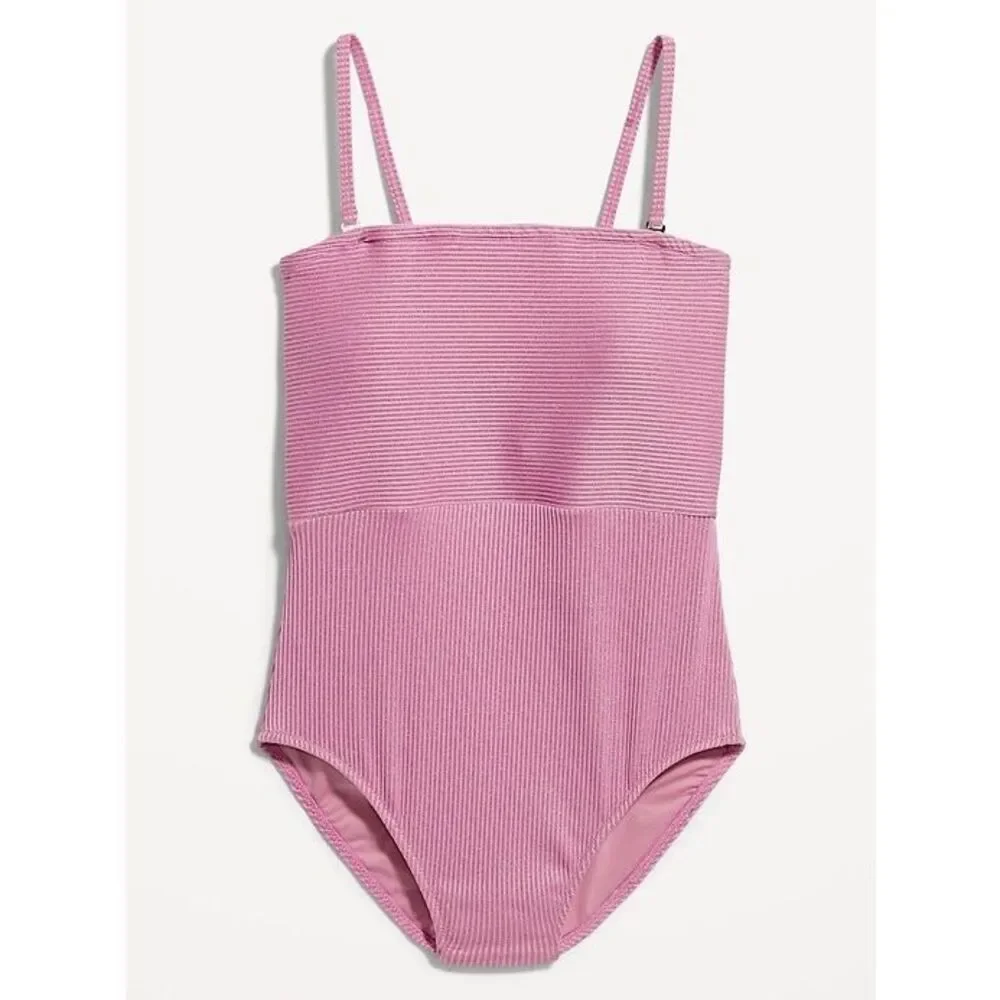 Old Navy Metallic Shine One-Piece Swimsuit Size Medium - No straps